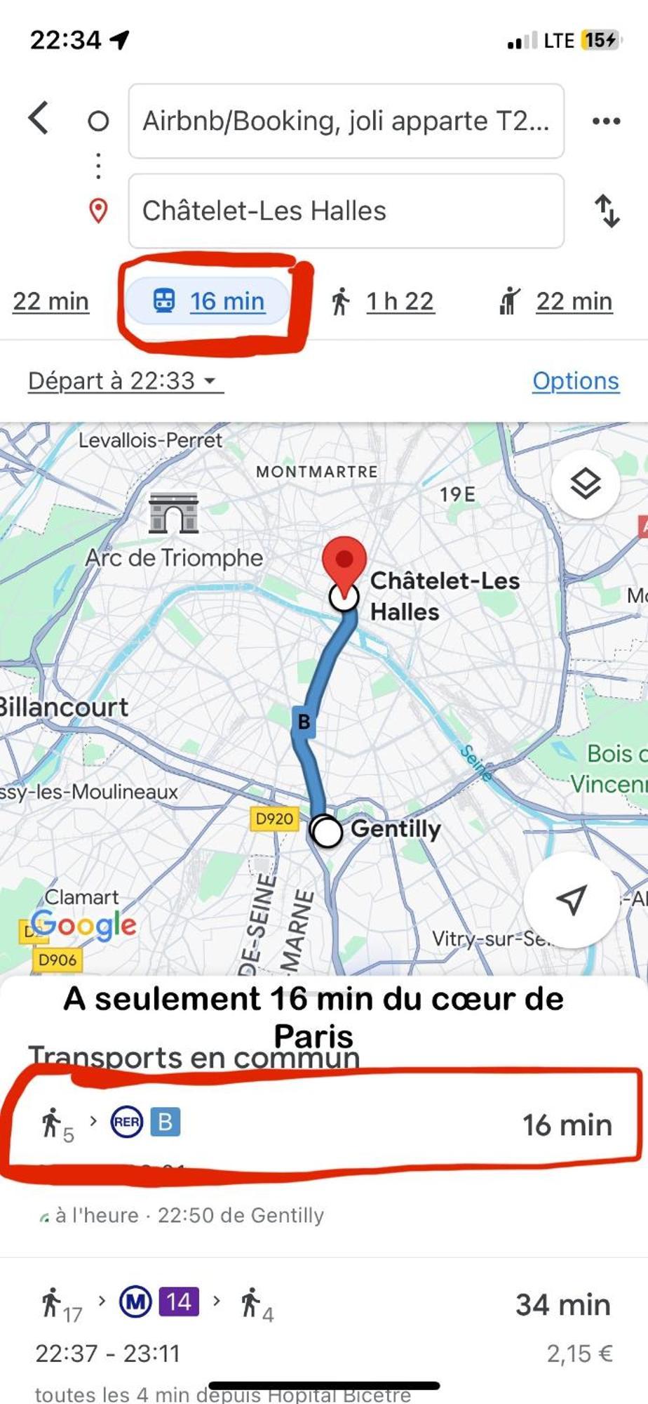 Paris Sud-porte De Mignon T2 250 M De Paris * Gentilly